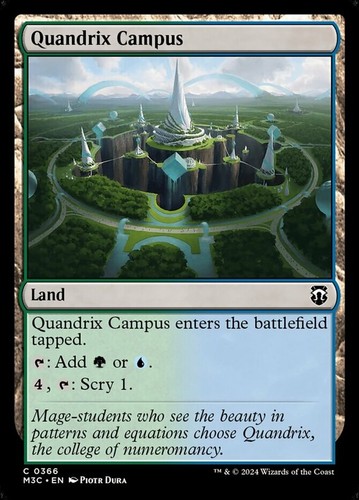 Quandrix Campus - Commander: Modern Horizons 3 #0366 MTG Magic The Gathering - Picture 1 of 1