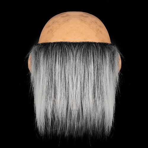 tocado abuelos cara peluca Halloween caliente anciano máscara - Imagen 6 de 12