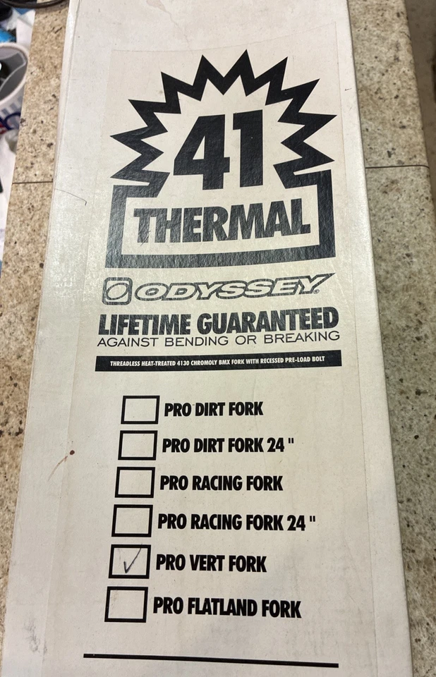 NOS Odyssey 41 Thermal Pro Vert Fork, 14mm Drop-Outs Freestyle BMX Bike, 1 1/8 - Image 2 of 4