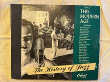 HISTORY OF JAZZ Vol 4 78 RPM Album Capitol CE-19 Coleman Hawkins Stan Kenton