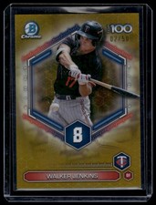 2026 Bowman #BTP-8 Walker Jenkins Bowman Scouts' Top 100 Gold Refractor #/50