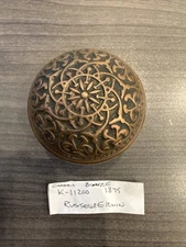 Antique Victorian Door Knob Bronze/Brass Ornate Russell & Erwin K-11200, Russwin