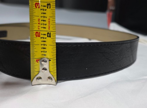 CATERPILLAR CAT Enamel Plaque BLACK Belt - Size:40 - 1.5in Wide - Brand New - - Picture 5 of 6