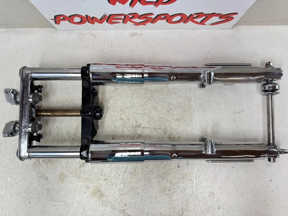 2006 HARLEY SOFTAIL CVO передний конец вилки тройной зажим хром занижает прямой - Изображение 2 из 4