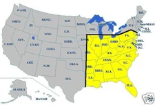 TOPO Map Card for Garmin Astro 220/320 Micro SD South East US