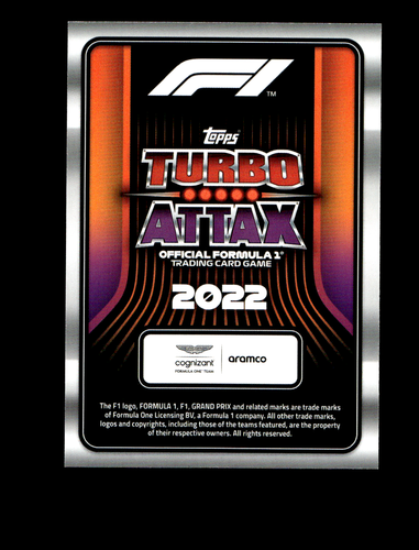 Topps Formel 1 F1 Turbo Attax 2022 Basiskarten - wählen, wählen, vervollständigen Sie Ihr Set - Bild 109 von 501