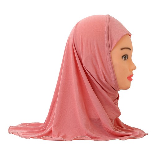 Wholesale Muslim Kids Hijab Scarf Shawls Soft Stretch for 2 To 7 Years Old Girls - Picture 21 of 23