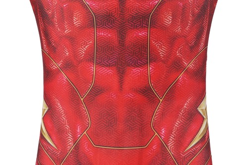Arrive Flashpoint Barry Allen The Flash Cosplay Outfit Stretchy Kids Bodysuit - Picture 8 of 16