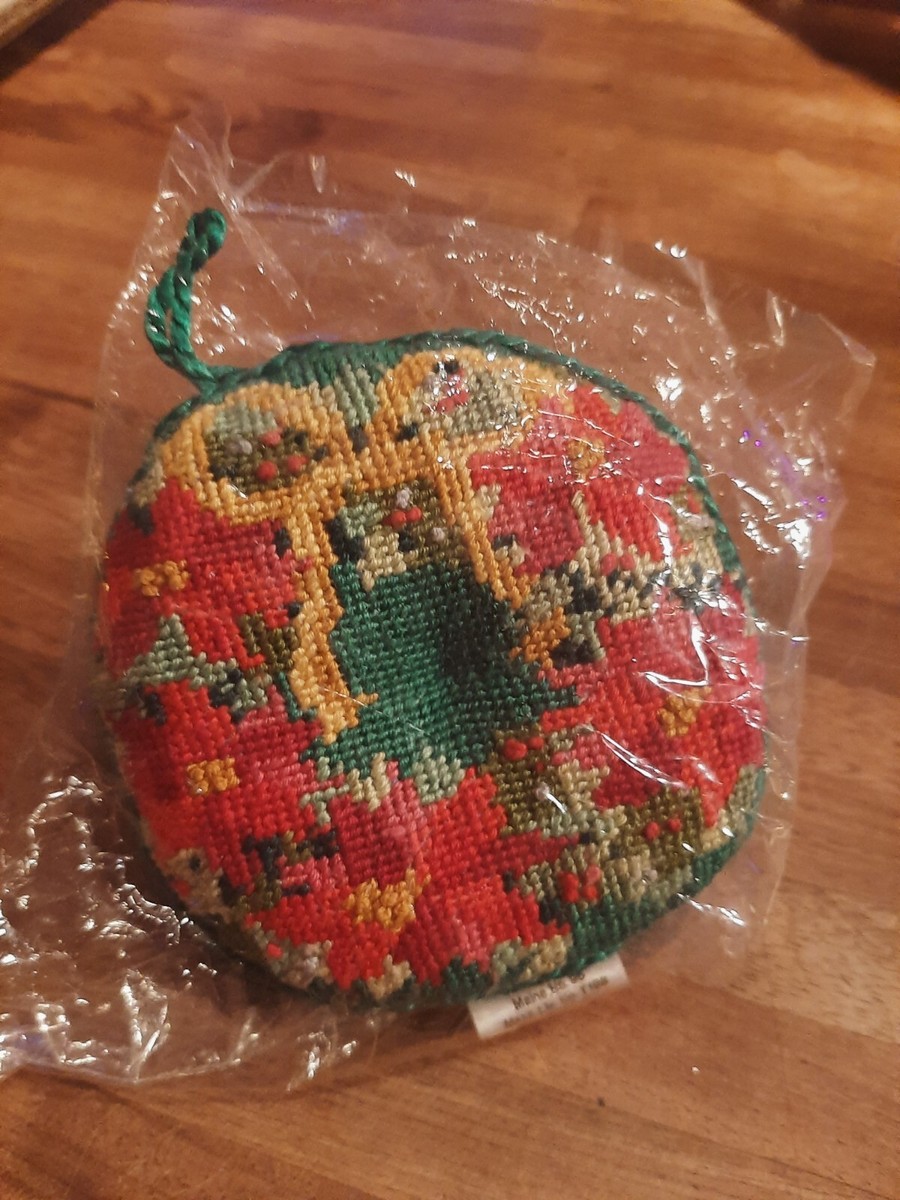 Hallmark Keepsake Ornament, 1984, Needlepoint Wreath, New In Box