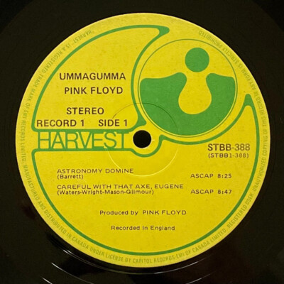 Vtg 70s PINK FLOYD Double Album UMMAGUMMA Record 2Lp VINYL
