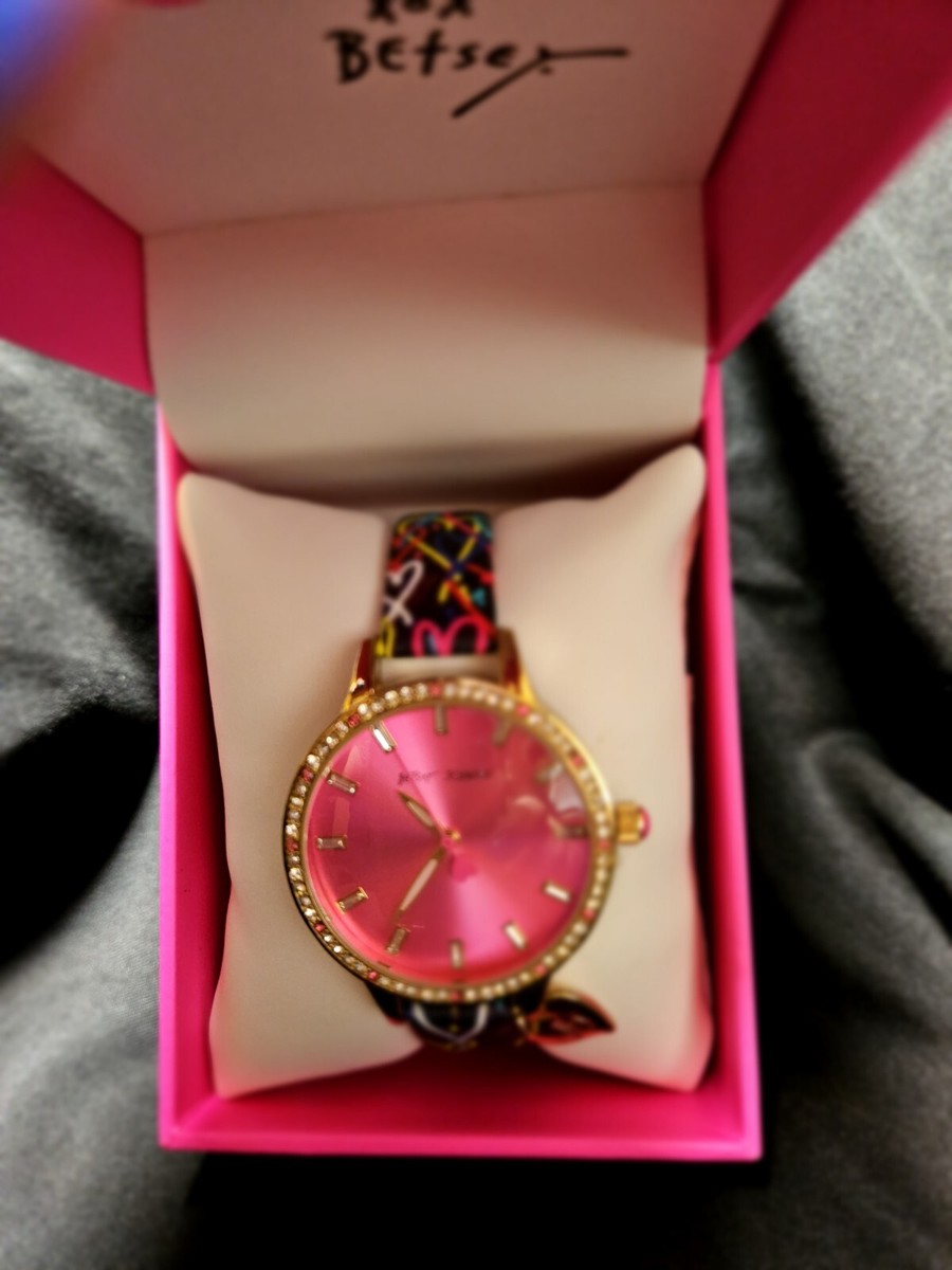 Betsy Johnson Hearts Abound Watch | eBay display picture 1