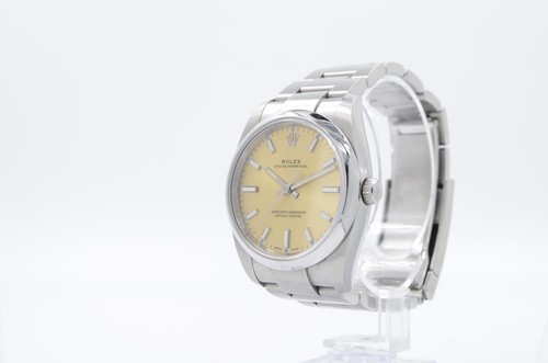 Rolex Oyster Perpetual 114200 Yellow Grape Dial 34mm 2018 Box & Papers - Picture 3 of 8