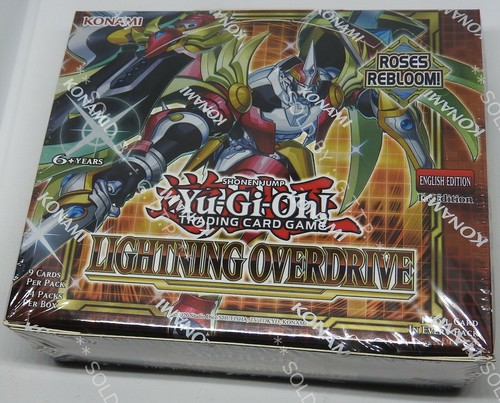 YUGIOH! LIGHTNING OVERDRIVE BOOSTER BOX (24 PACKS) 1st EDITION - FREE UK P&P - Picture 3 of 4