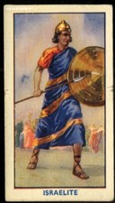 Tobacco Card, United Services, ANCIENT WARRIORS, 1938, Israelites, #6