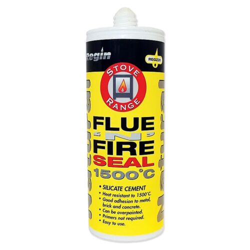 Silicate Cement Flue Seal Silicone 1500°C Fire Proof Sealant For Stoves Natural - Afbeelding 1 van 12