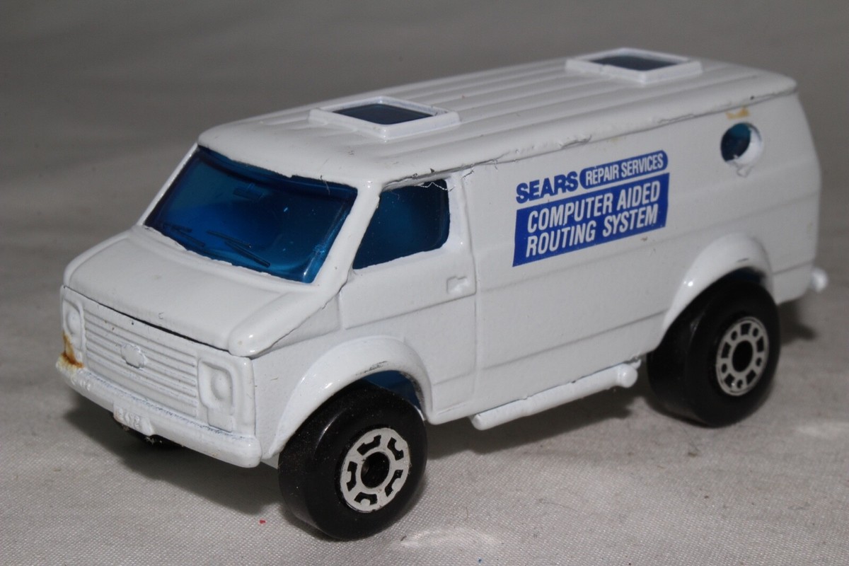 MATCHBOX SUPERFAST #68 CHEVY VAN, WHITE, SEARS COMPUTER AIDED