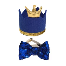 Dog Birthday Hat with Bowknot Party Dogs Supplies Pet Happy Child Crown