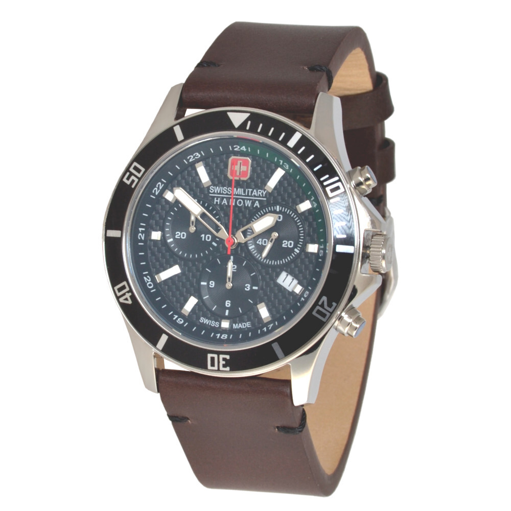 Swiss Military Hanowa Black Flagship Racer Chrono Quartz Watch