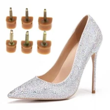 10 Pairs Durable Apricot High  Tips Shoe Repair Replacement Protectors