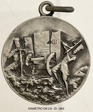 TRUPPE COLONIALI ARTIGLIERIA ERITREA MEDAGLIA ARGENTO CAMPAGNE D’AFRICA 