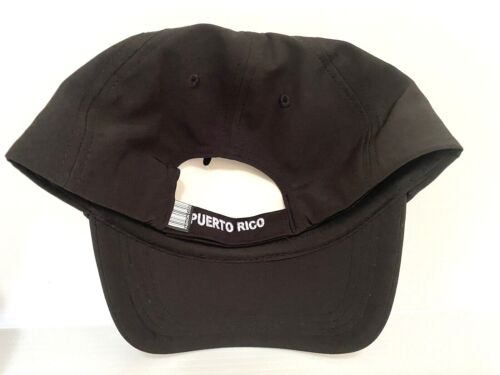 Fashion Code PUERTO RICO PR BLACK QUICK DRY CAP HAT 1sz ADJUSTABLE SOUVENIRS NWT - Picture 4 of 7