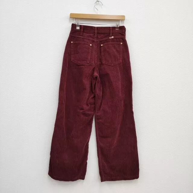 Wrangler RonHerman Bespoke Size S Wide Corduroy Pants wine-red 3-0104T♪