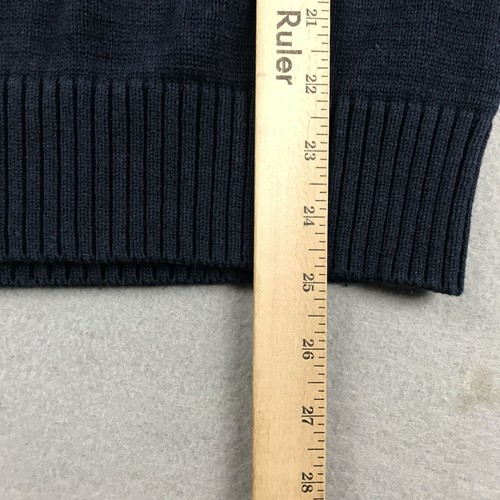 Tommy Hilfiger Sweater Boys XL 20 Blue Striped 1/4 Zip Long Sleeves Pullover - Picture 8 of 10