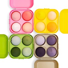 8 Pcs Makeup Sponges 4 Blending sponges w/case Flawless for Cream or Powder