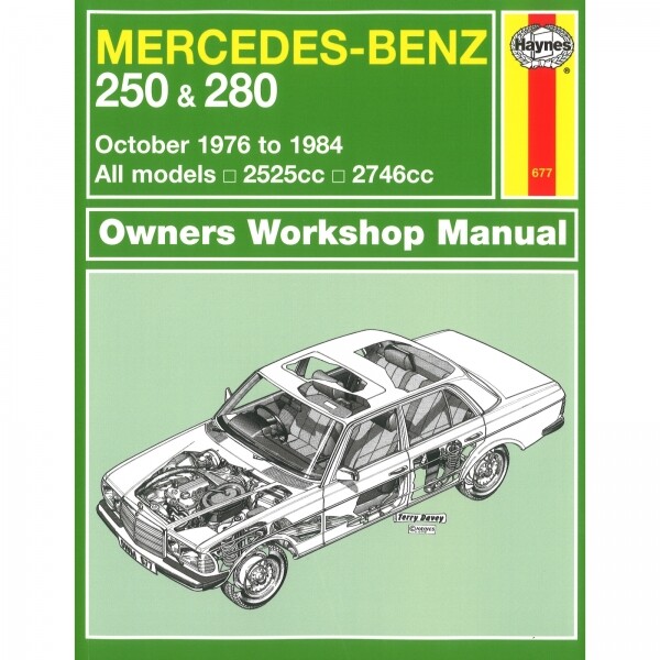 MERCEDES-BENZ 250＆280　Haynes Mercedes Benz 250 280 10.1976-1984 2525cc 2746cc