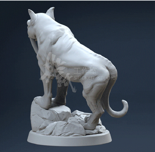 Sabretooth 3D Printing Animal Unpainted Figure Model GK Blank Kit New In Stock - 第 5/7 張圖片