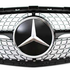 für Mercedes Benz C E SLK Klasse W205 C300 E350 Frontgrill Spiegel Chrom Emblem für Mercedes Benz C E SLK Klasse W205 C300 E350 Frontgrill Spiegel Chrom Emblem