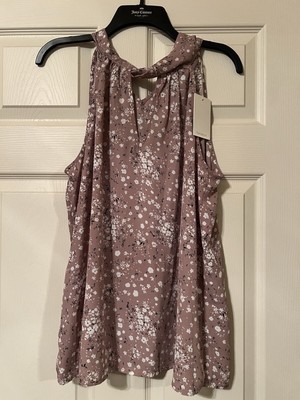Tamara H. Floral Sleeveless Blouse Size L