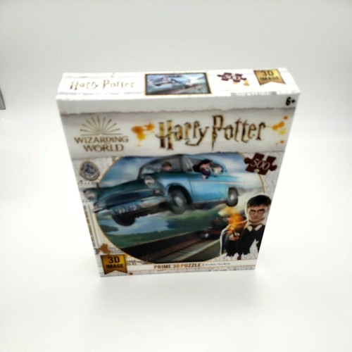 Rompecabezas de Harry Potter Wizarding World Weasleys Car Train 500 Piezas Prime Imagen 3D - Imagen 2 de 8
