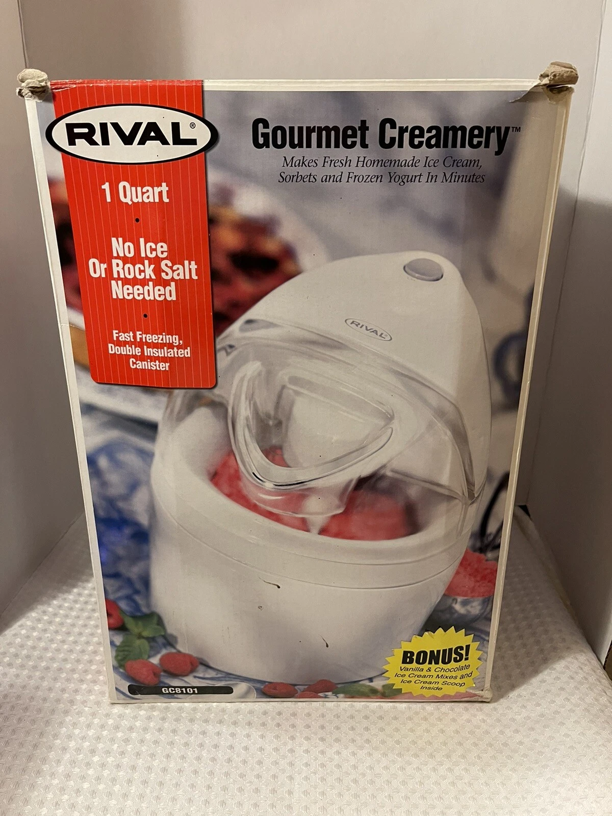 Rival Gourmet Creamery Electric Ice Cream Maker GC8101/GC8151.