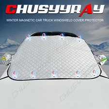Winter Magnetic Car Truck Windshield Cover Protector Snow Frost Guard Sun Shade-