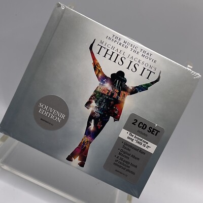 Michael Jackson This Is It 2 CD Souvenir Edition 2009 Beat It Hype Sticker NEW