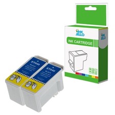 2 Black Ink Cartridge For Epson Stylus C62 CX3200