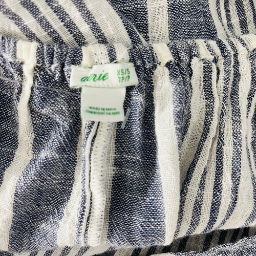 Aerie Maxi Sun Dress Backless Striped Blue Fringe Beachy Coastal Size XS - Bild 7 von 9