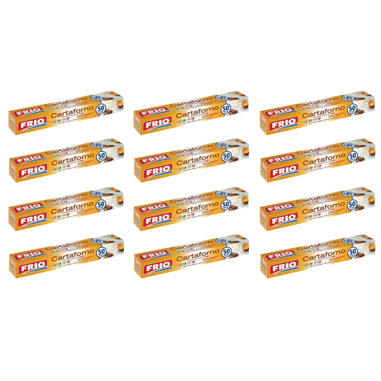 600 fogli FRIO CARTA FORNO antiaderente in fogli pretagliati 33x38cm microonde