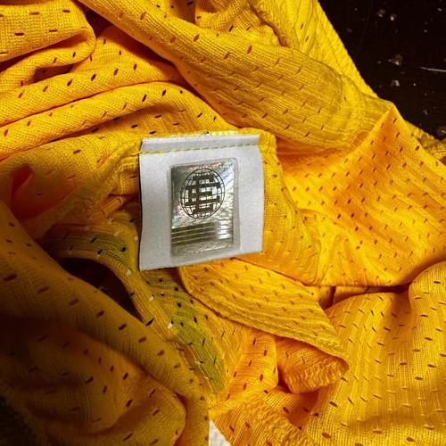 Eric Emanuel Mens Yellow Logo Elastic Waist Pockets Comfort Mesh Shorts Size 3XL - Picture 4 of 6