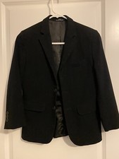 Calvin Klein Black Suit Jacket Blazer Boys Size 10 Regular Jacket Only