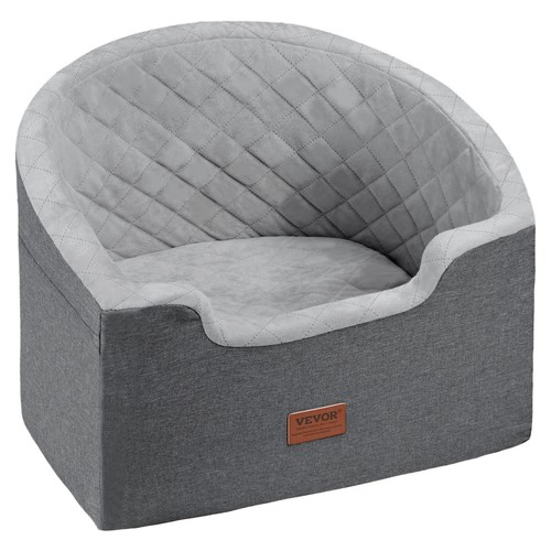VEVOR Hunde Autositz Vorder/Rücksitz Hundesitz Auto 560x508x410mm 25kg Grau - Bild 11 von 12