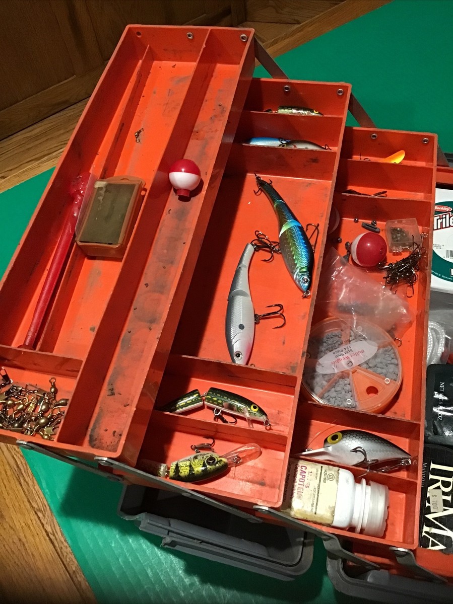 Flambeau Tackle Box Model 19060 Vintage Loaded w/ Tackle Lures
