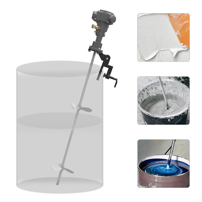 50 Gallon 1/2HP Pneumatic Mixer Rung Dope Tank 304 Stainless Blade Barrel Type