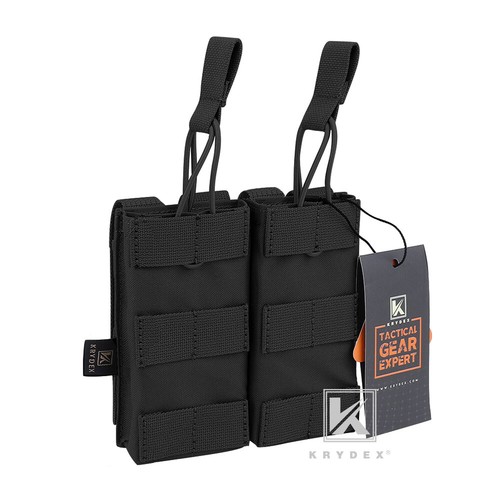 Krydex Doppel 5,56 .223 Mag Etui modulares taktisches Magazin Holster Nylon MOLLE Riemen - Bild 11 von 14