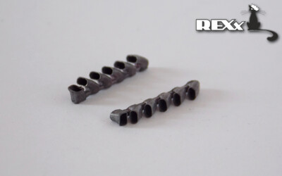Exhaust pipes for Ilyushin Il-2 Airplane Tamiya kit branch pipes 1/48 REXx 48031