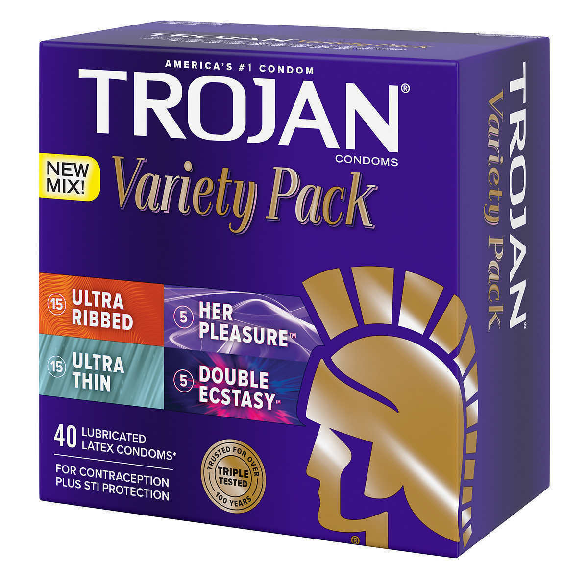 Trojan Premium Condoms Pleasure Pack 40 Count for sale online | eBay