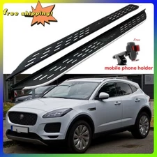 2PCS Side Steps Running Boards Fits For Jaguar E-PACE 2017-2024 Nerf Bars Pedals