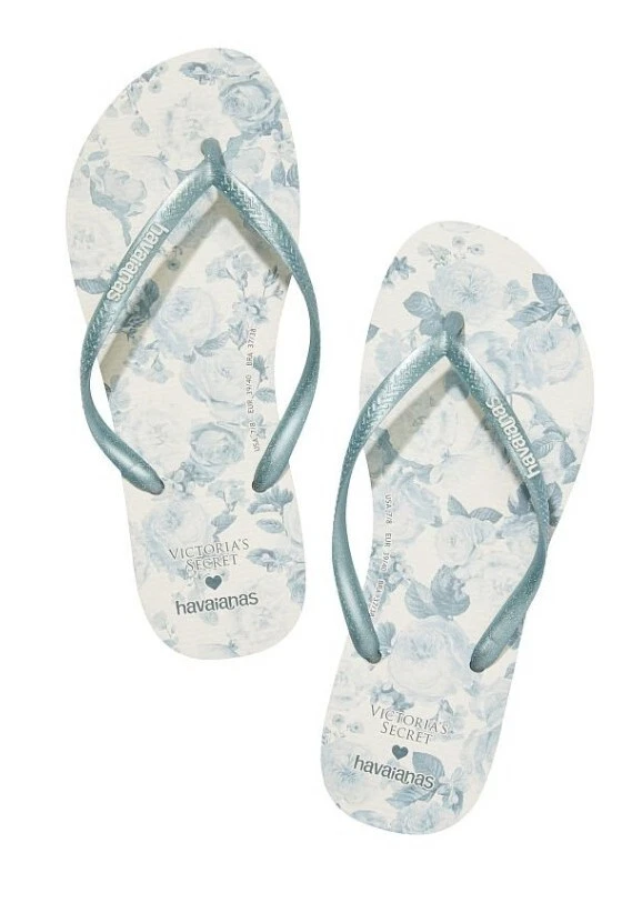 VANS Infradito floreale Victoria Secret Havaiana NUOVE TAGLIE XL 11 12 blu