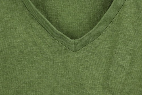 OSKA Green Hemp V-Neck High Low Slit Long Sleeve Pullover Blouse Top Size 1 - Picture 6 of 15